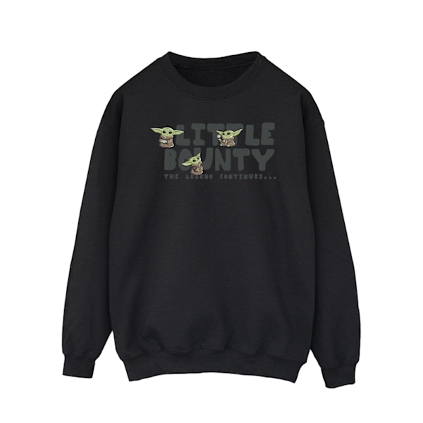 Star Wars The Mandalorian Mens Little Bounty Hunter Sweatshirt Black L