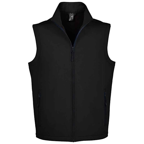 SOLS Herr Race Softshell Väst XXL Svart Black XXL