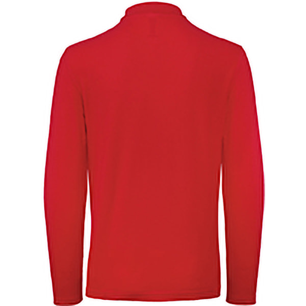 B&C ID.001 Herr Långärmad Polo M Crimson Crimson M