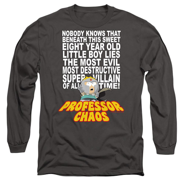 South Park Unisex Vuxen Professor Chaos T-Shirt S Kolgrå Charcoal S