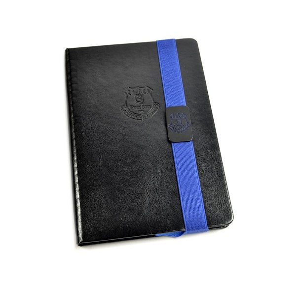 Everton FC Premium A5 Notebook A5 Svart/Kunglig Blå Black/Royal Blue A5