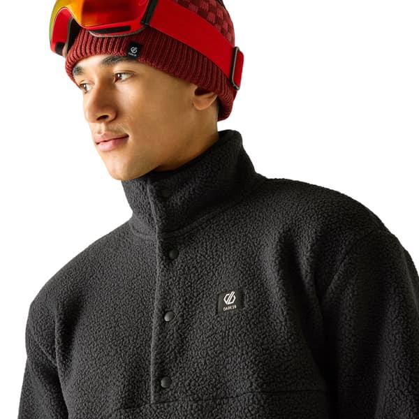 Dare 2B Herr Twin Tip Snap Fleecetopp S Svart Black S