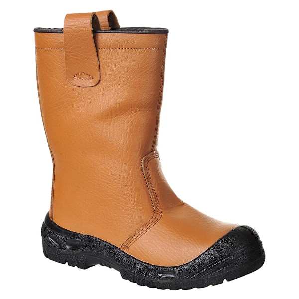 Portwest Steelite läder anti-scuff tå rigger stövlar 11 U Tan 11 UK