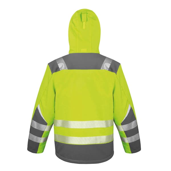 Result Unisex Vuxen Safe-Guard Dynamic Soft Shell Jacka 3XL Fl Fluorescent Yellow 3XL