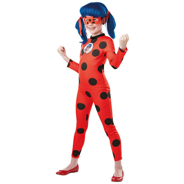 Miraculous Flickor Ladybug Kostym 3-4 År Röd/Svart Red/Black 3-4 Years