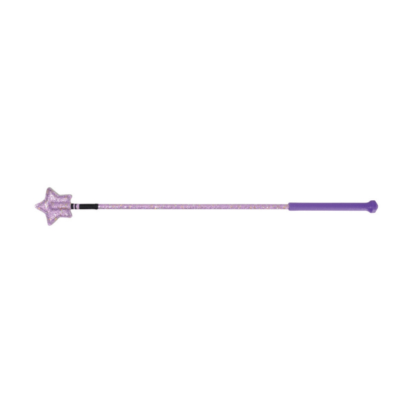 HySCHOOL Ridstjärnspiska 65cm Lila Glitter Purple Glitter 65cm