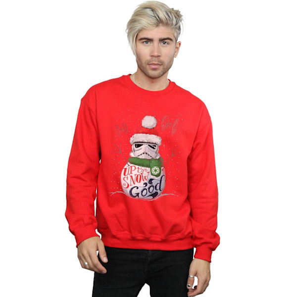 Star Wars Stormtrooper Up To Snow Good Sweatshirt 4XL Röd Red 4XL