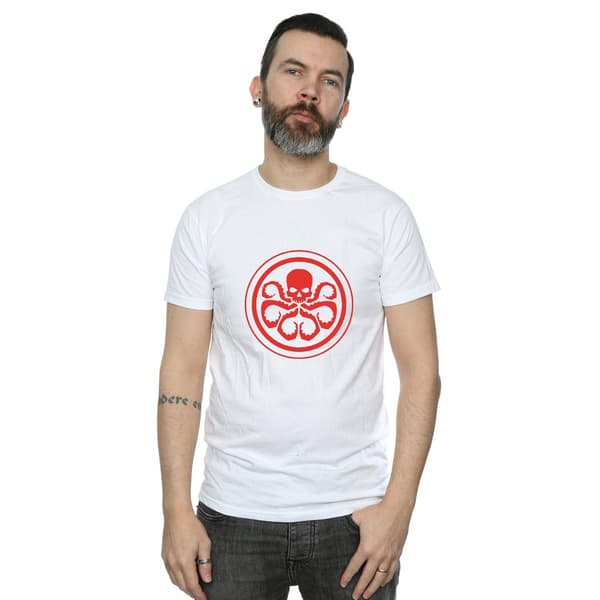 Marvel Herr Hydra Logo Bomull T-shirt S Vit White S