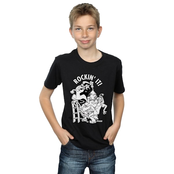 Scooby Doo Boys Rockin´ It Jul T-Shirt 5-6 År Svart Black 5-6 Years