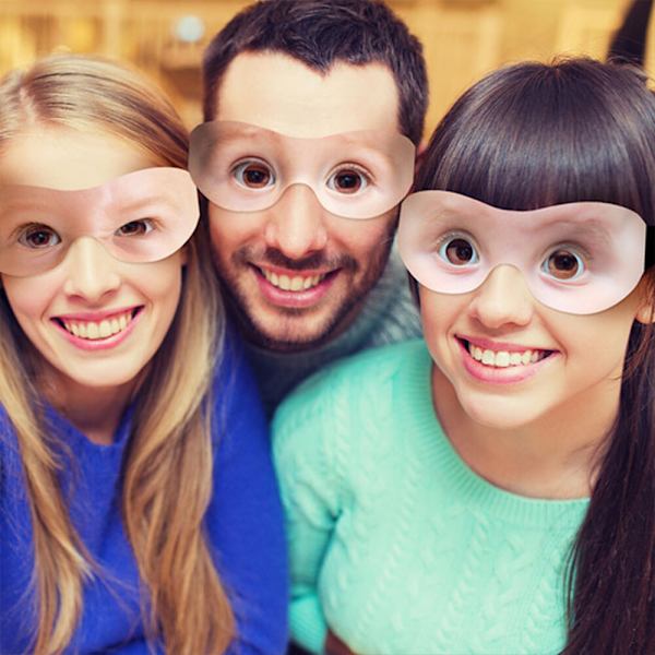 Bristol Novelty Goggle Eyes Baby Party Mask (10-pack) En Storlek Multifärgad Multicoloured One Size