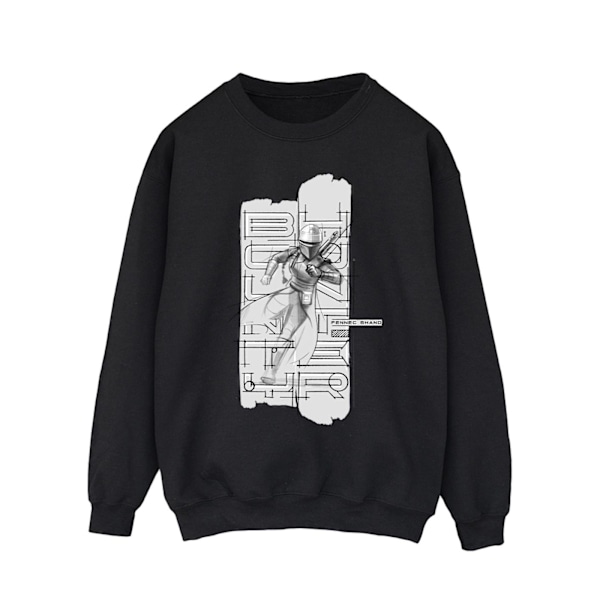 Star Wars Herr The Book Of Boba Fett Fennec Illustration Sweatshirt Black L