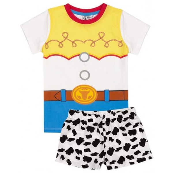 Toy Story Girls Cowgirl Jessie Short Pyjamas Set 18-24 månader Wh White/Yellow/Blue/Black 18-24 Months