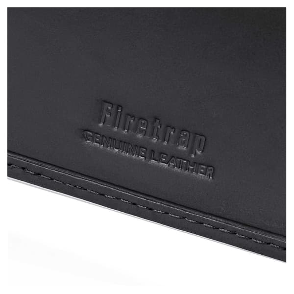 Firetrap Herr Icon Läderplånbok En Storlek Svart Black One Size