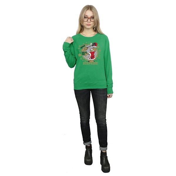 Tom And Jerry Dam/Damer Jul Överraskning Sweatshirt L Irländsk Grön Irish Green L