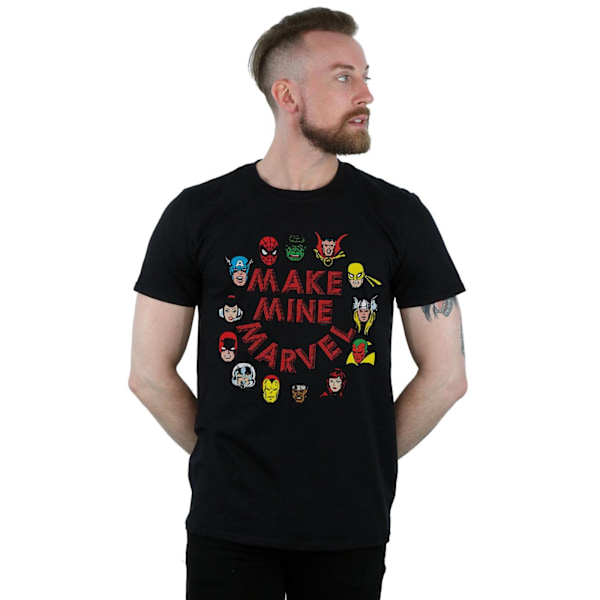 Marvel Make Mine Marvel T-shirt 5XL Svart Black 5XL