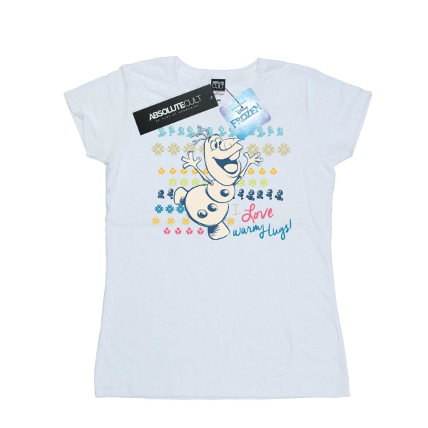 Disney Dam/Dam Frozen Jag älskar varma kramar Bomull T-shirt SW White S