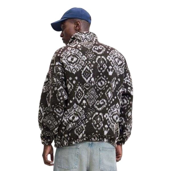 Jack And Jones Herr Geometrisk Fleecetröja M Asfalt Asphalt M