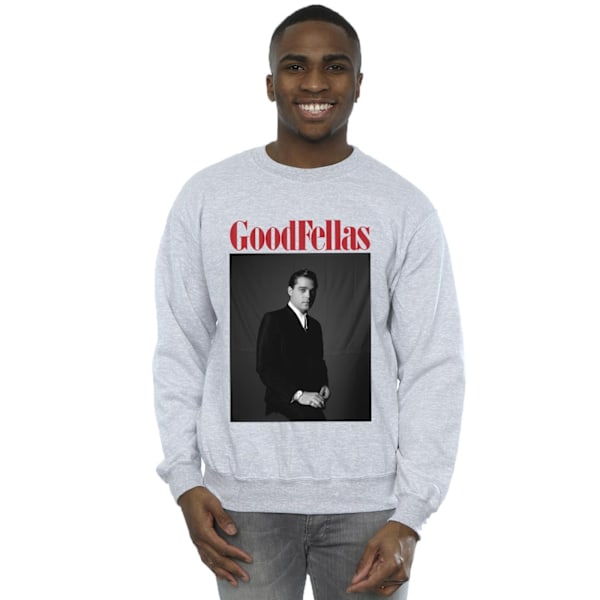 Goodfellas Herr Svart Och Vit Karaktär Sweatshirt 5XL Sport Sports Grey 5XL