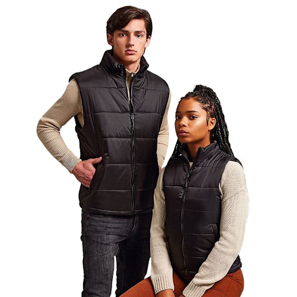 2786 Dam/Dam Padded Bodywarmer/Gilet Jacka XL Svart Black XL