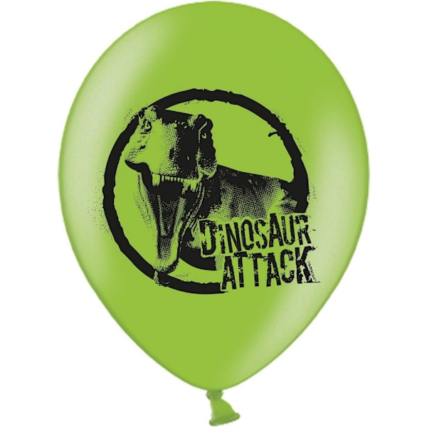 Amscan Dinosaur Attack Latexballonger (6-pack) En Storlek Grön Green/Black One Size