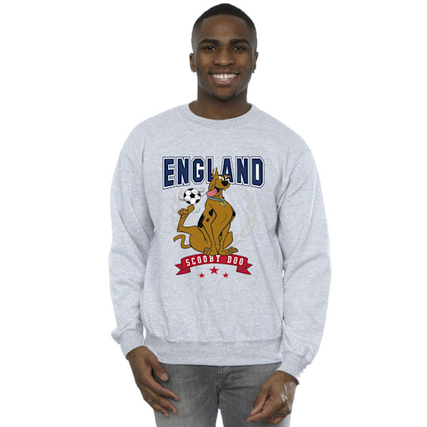 Scooby Doo Herr England Fotbollströja 5XL Sports Grey Sports Grey 5XL