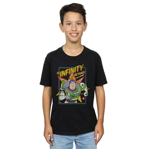 Disney Boys Toy Story 4 Buzz To Infinity T-shirt 7-8 år Svart Black 7-8 Years