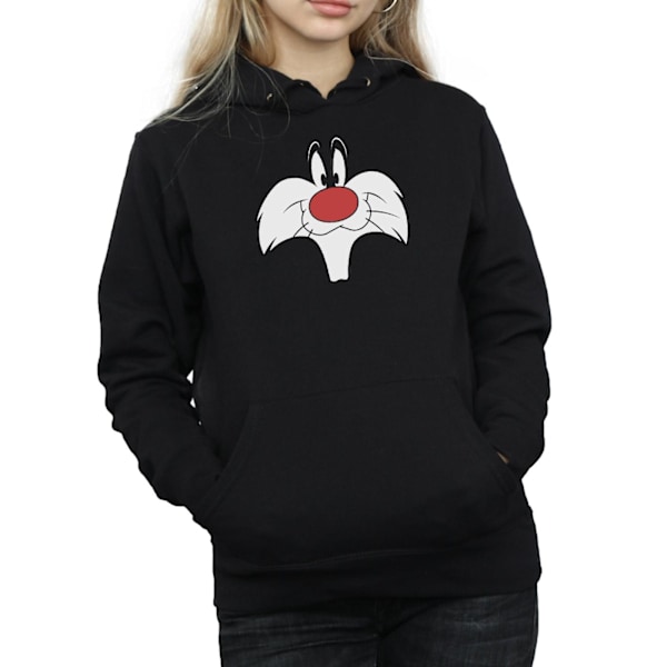 Looney Tunes Dam/Damer Sylvester Big Face Hoodie XXL Svart Black XXL