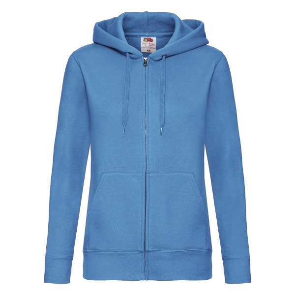 Fruit of the Loom Dam/Dam Full Zip Hoodie 8 UK A Azure 8 UK