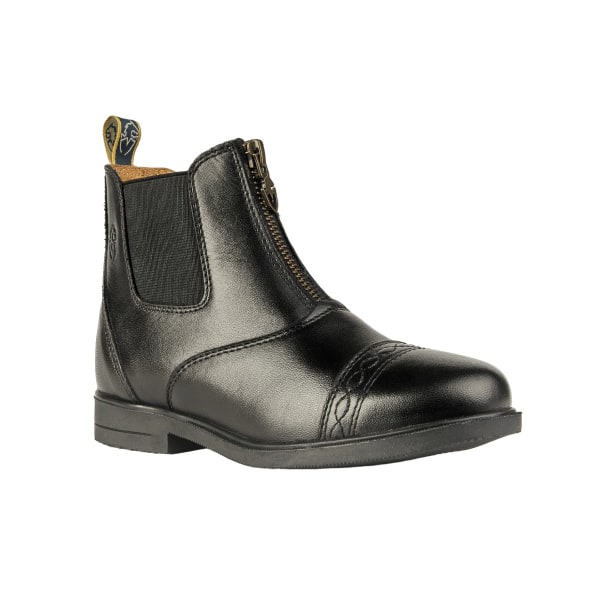Moretta Childrens/Kids Materia Grain Leather Paddock Boots 5 UK Black 5 UK Child
