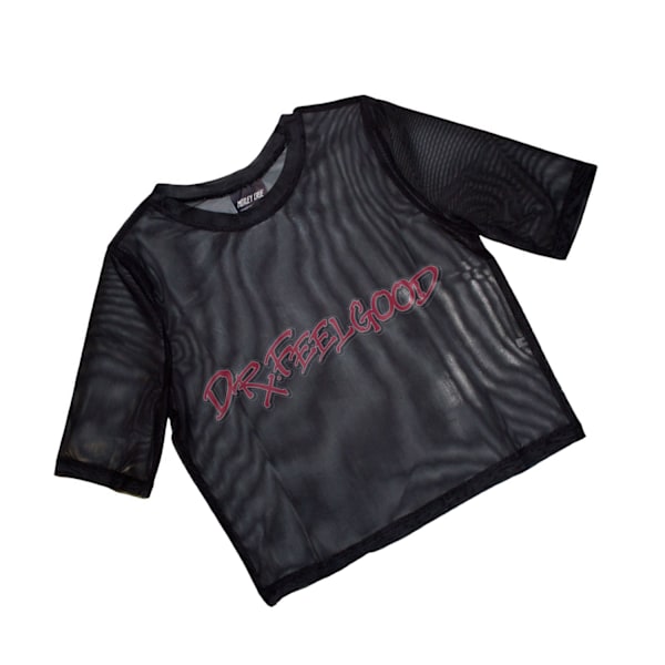Motley Crue Dam/Dam Dr Feelgood Crop Top S Svart Black S