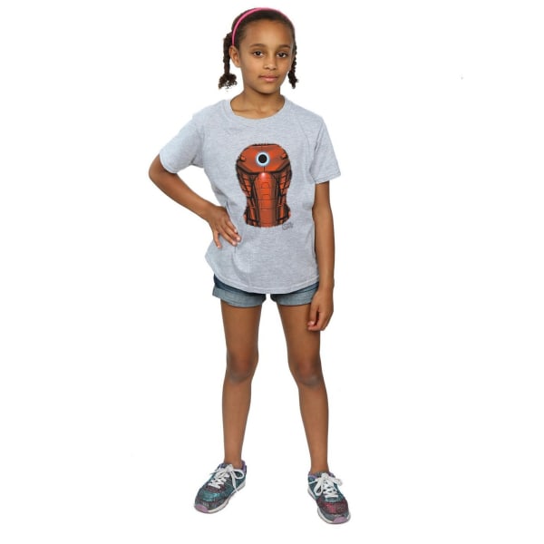 Marvel Girls Iron Man Bröstbild Bomull T-shirt 5-6 år Sportgrå Sports Grey 5-6 Years