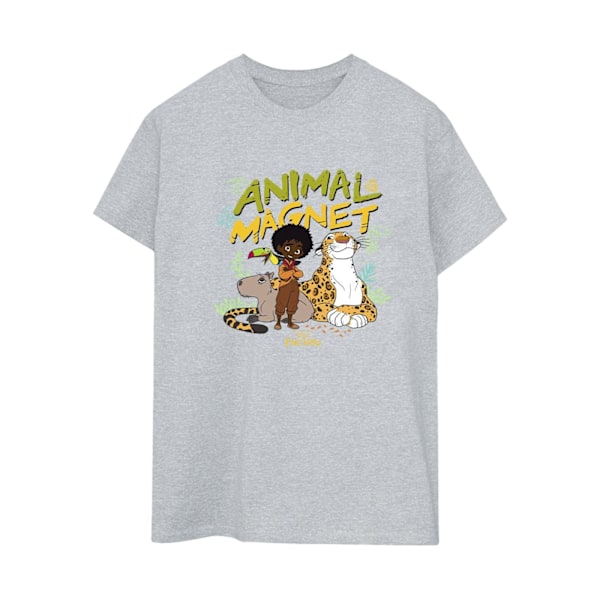 Disney Dam/Kvinnor Encanto Animal Magnet Bomull Boyfriend T-Shirt XL Sports Grey Sports Grey XL