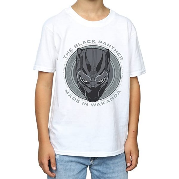 Black Panther Boys Made In Wakanda Cotton T-Shirt 5-6 Years Whi White 5-6 Years
