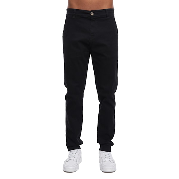 Crosshatch herr Roysden chinos 34R svart Black 34R