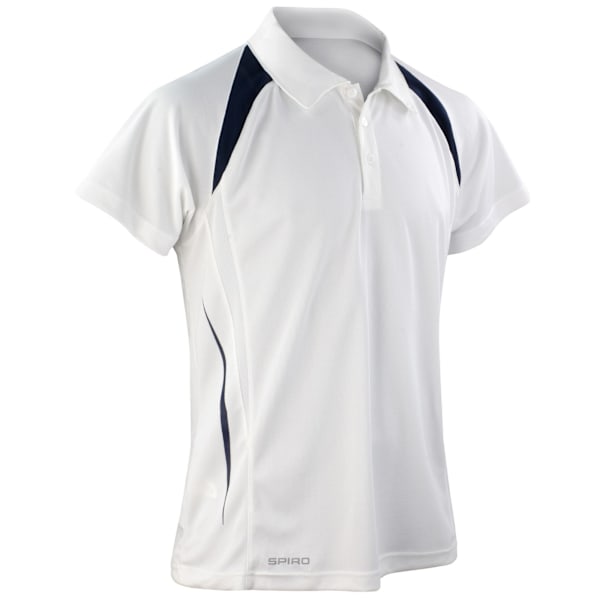 Spiro Herr Team Spirit Poloskjorta L Vit/Marinblå White/Navy L