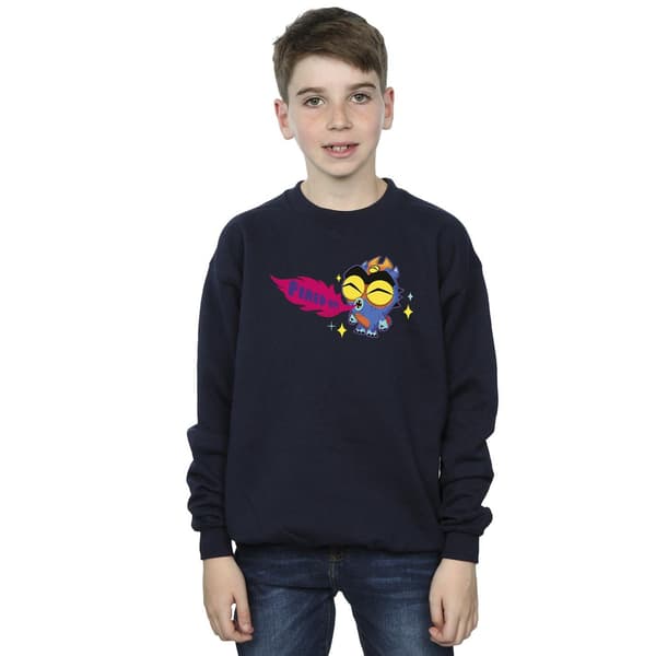 Disney Pojkar Big Hero 6 Baymax Fred Fired Up Tröja 3-4 År Navy Blue 3-4 Years