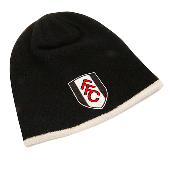 Fulham FC Crest Roll Down Beanie One Size Svart Black One Size