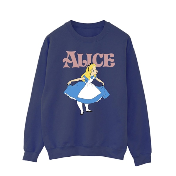 Disney Herr Alice In Wonderland Take A Bow Sweatshirt L Marinblå Navy Blue L