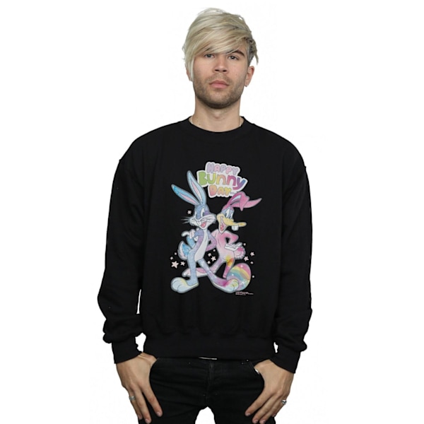 Looney Tunes Herr Bugs And Daffy Happy Bunny Day Sweatshirt M B Black M