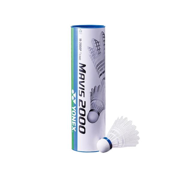 Yonex Mavis 2000 Badmintonboll (6-pack) One Size Vit/Blå White/Blue One Size