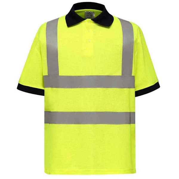 Yoko Unisex Hi-Vis Kortärmad Poloskjorta XL Gul Yellow XL