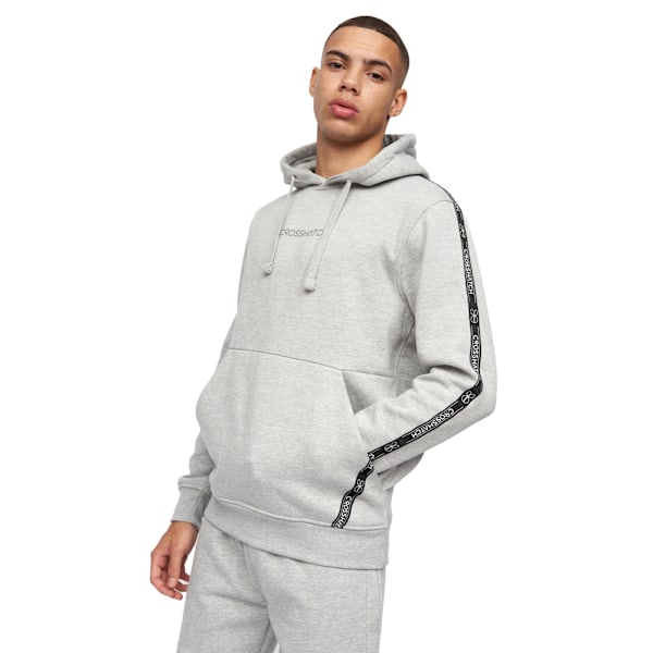 Crosshatch Mens Apollos Hoodie S Gråmelerad Grey Marl S