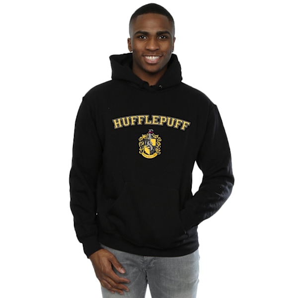 Harry Potter Herr Hufflepuff Crest Hoodie 4XL Svart Black 4XL