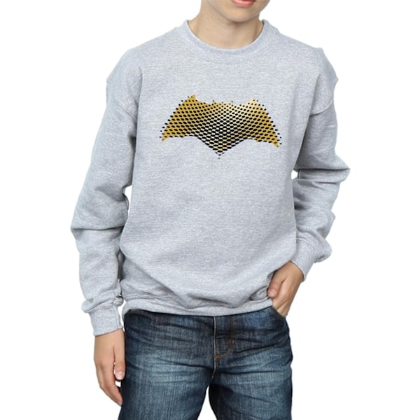 DC Comics Boys Justice League Movie Batman Logo Textured Sweats Sports Grey 7-8 Years