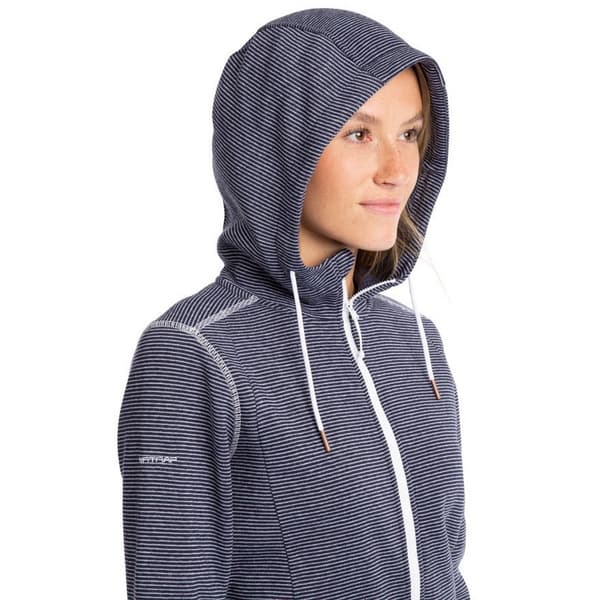 Trespass Dam/Kvinnor Rootless Stripe Marl AT200 Fleecejacka Navy M