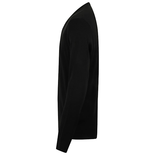 Henbury Herr Acryl V-ringad Sweatshirt M Svart Black M