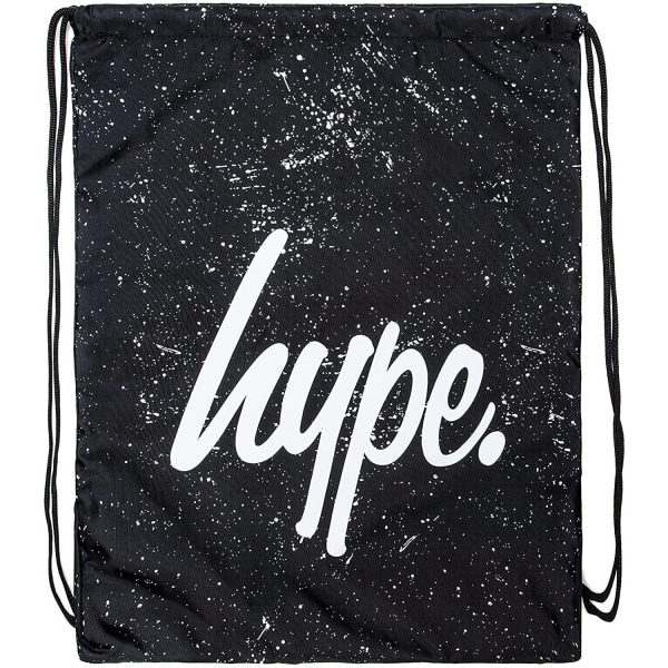 Hype Speckle Drawstring Bag One Size Svart/Vit Black/White One Size