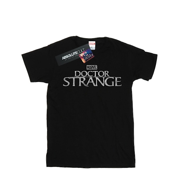 Marvel Girls Doctor Strange Logo Bomull T-shirt 12-13 år Svart Black 12-13 Years