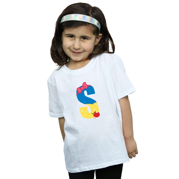 Disney Girls Alphabet S Is For Snow White Bomull T-Shirt 12-13 White 12-13 Years