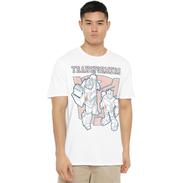 Transformers Unisex Vuxen Generations Optimus Prime & Bumblebee White L